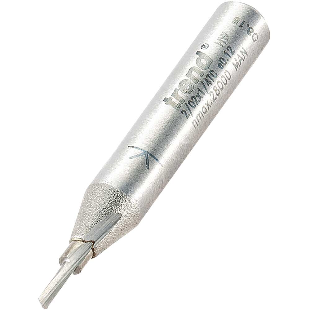 Photo of Trend Eccentric Single Flute Router Cutter 1.8mm 6mm 1/4