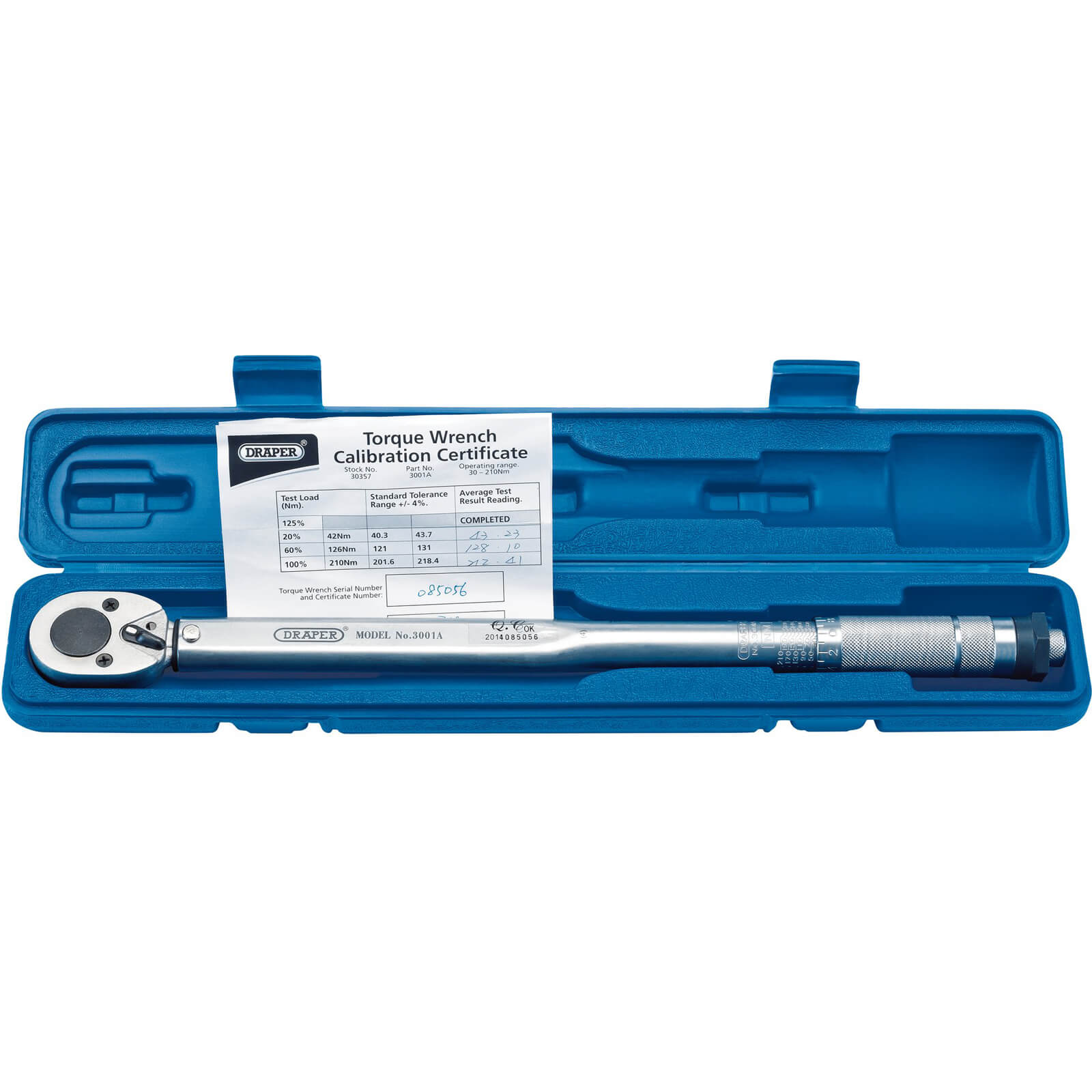 Image of Draper 3001A 1/2" Drive Torque Wrench 1/2" 30Nm - 210Nm