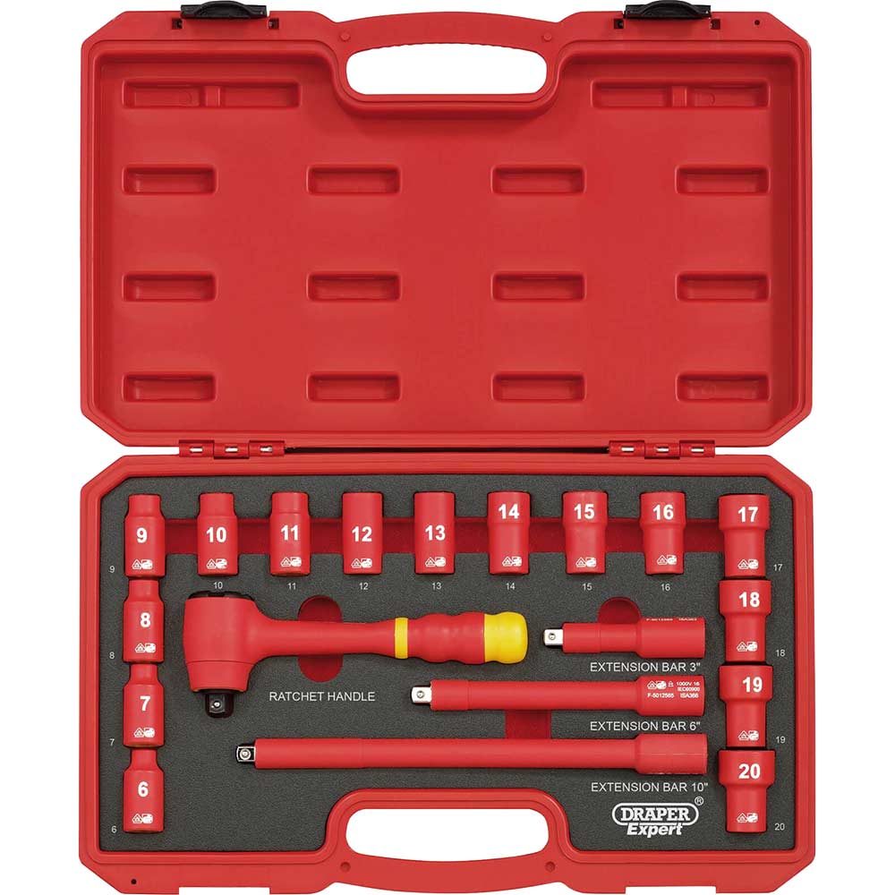 Photo of Draper Expert 19 Piece 3/8