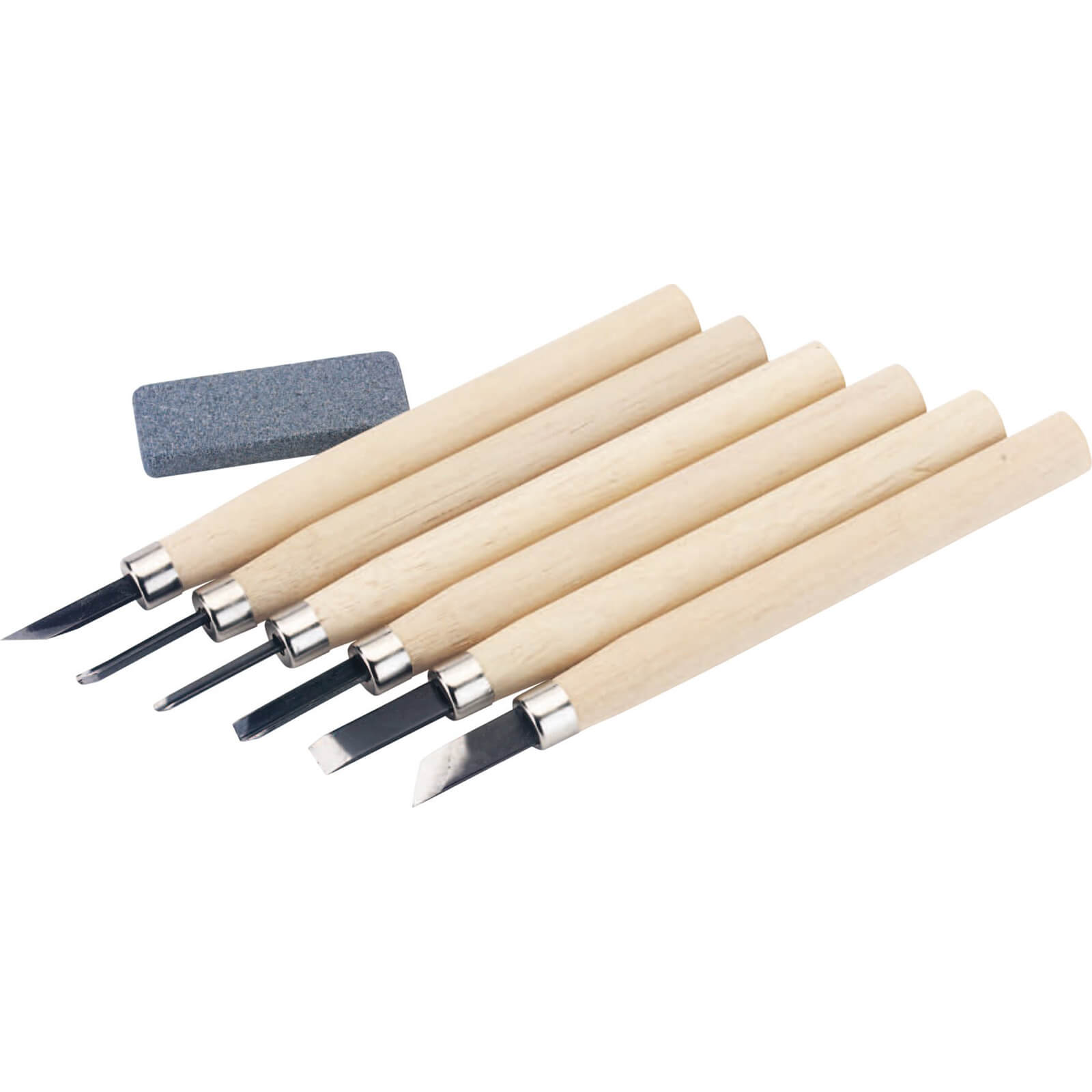 Image of Draper 7 Piece Wood Carving Gouge and Chisel Set