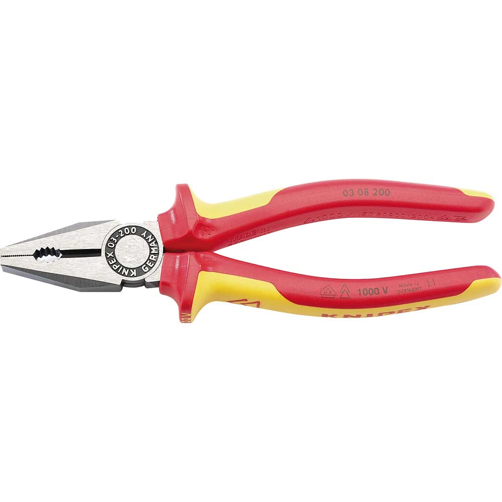 Photo of Knipex Insulated Combination Pliers 200mm