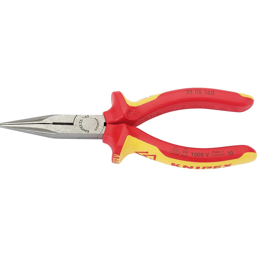 Knipex Fully Insulated Plastic Soft Grip Long Nose Pliers 180mm