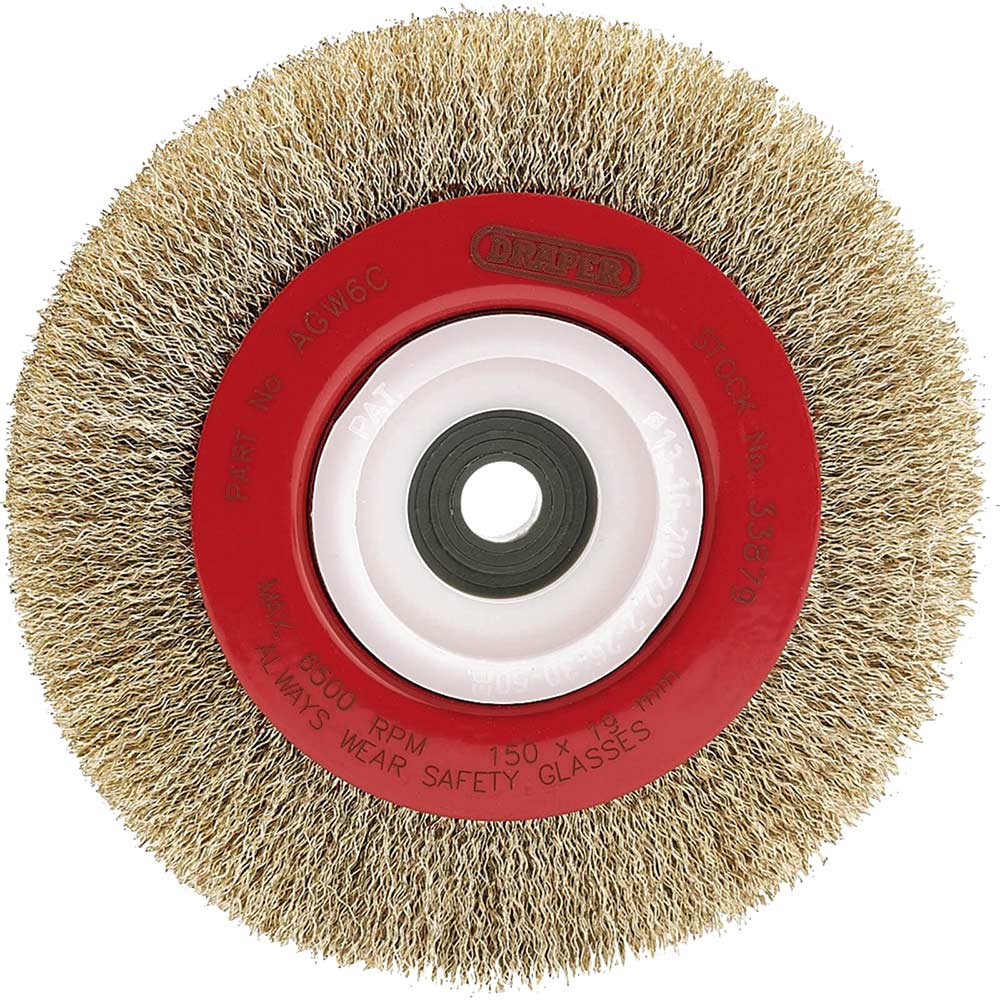 Photo of Draper Bench Grinder Wire Wheel 150mm 19mm 50mm