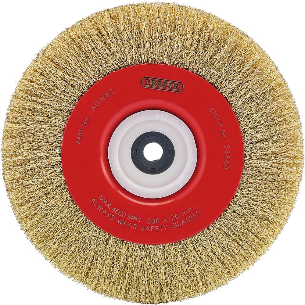 Photo of Draper Bench Grinder Wire Wheel 200mm 25mm 50mm