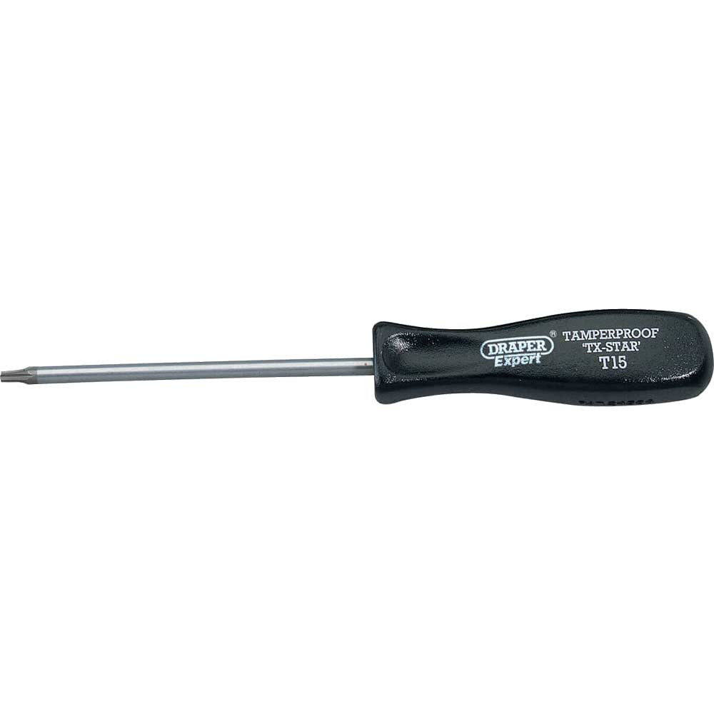 View Draper Security Torx Screwdriver T15 100mm View Draper Security Torx Screwdriver T15 100mm