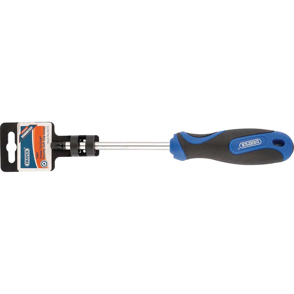 View Draper Security Torx Screwdriver T40 115mm View Draper Security Torx Screwdriver T40 115mm