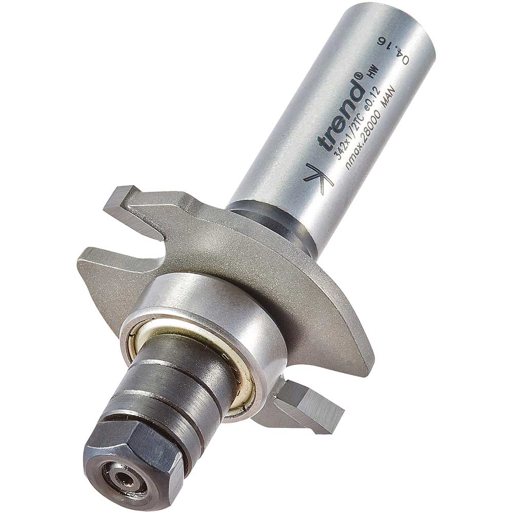 Photo of Trend Bearing Guided Biscuit Jointer Set 40mm 4mm 1/2
