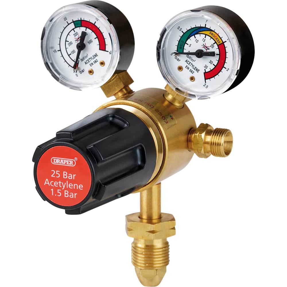 Image of Draper 25 Bar Acetylene Regulator