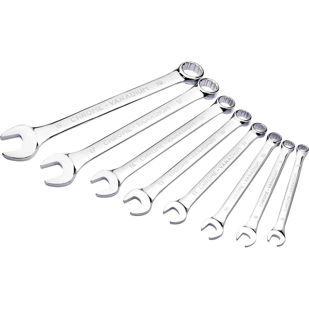 Photo of Draper 8 Piece Hi Torq Short Combination Spanner Set Metric