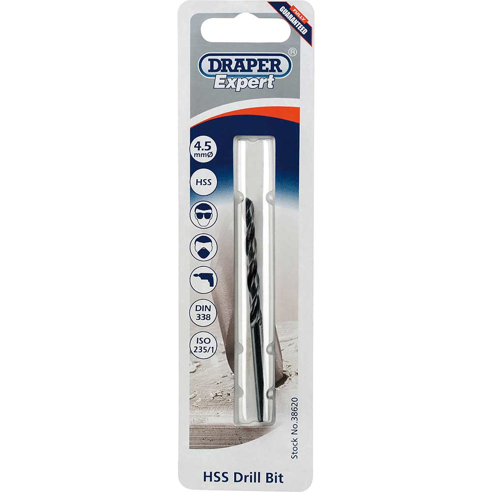 Photo of Draper Expert Hss Drill Bit 4.5mm Pack Of 1