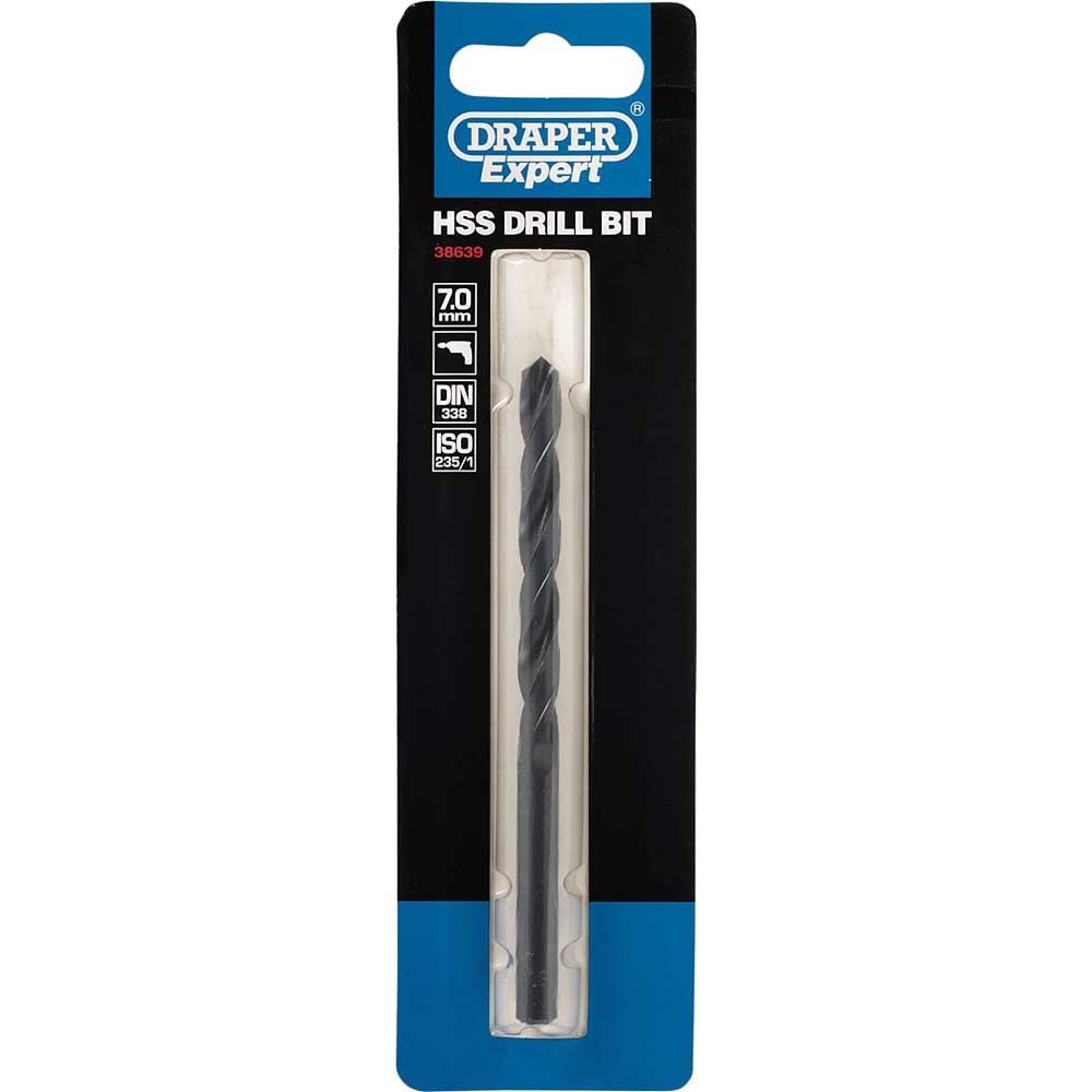 Image of Draper Expert HSS Drill Bit 7mm Pack of 1