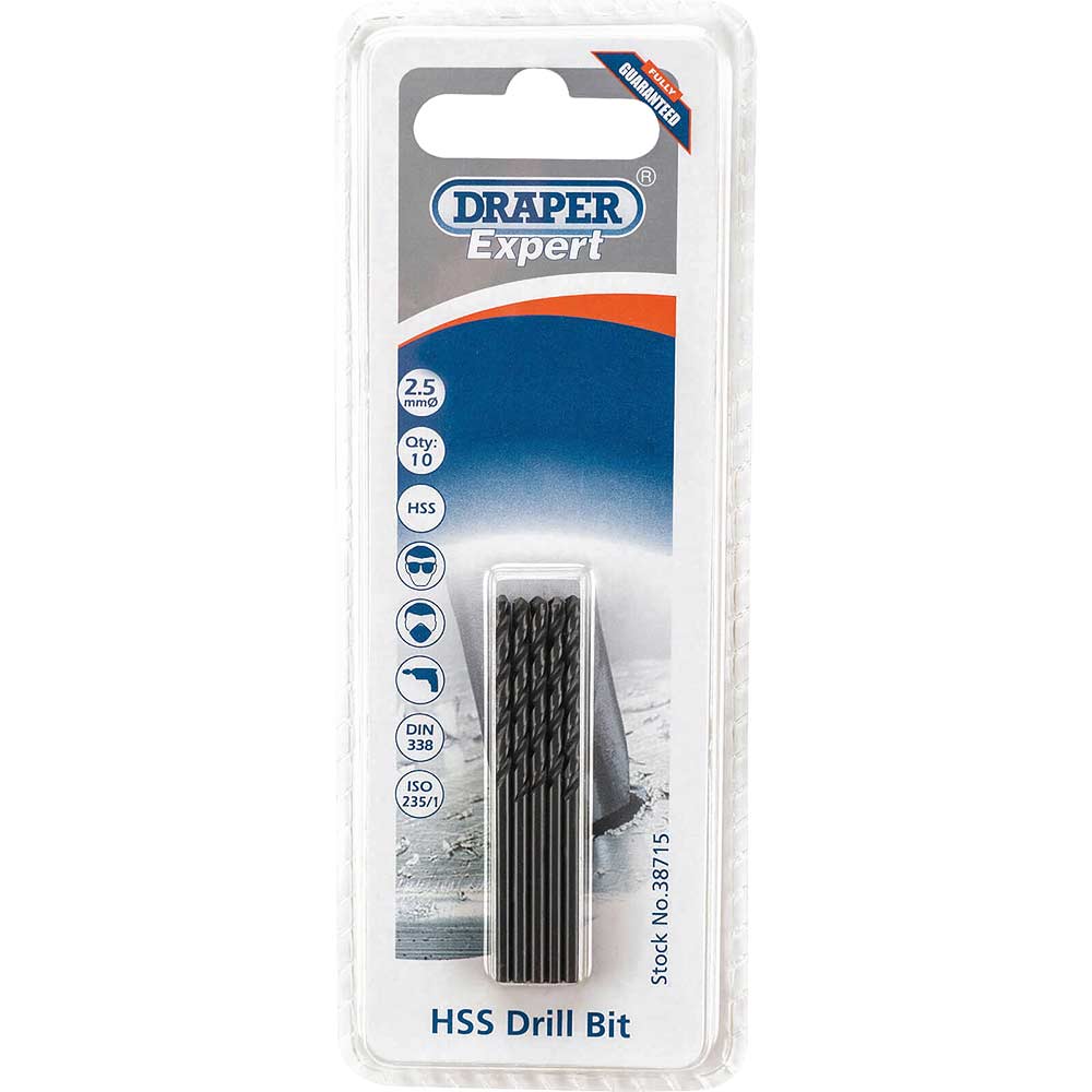 Photo of Draper Expert Hss Drill Bit 2.5mm Pack Of 10
