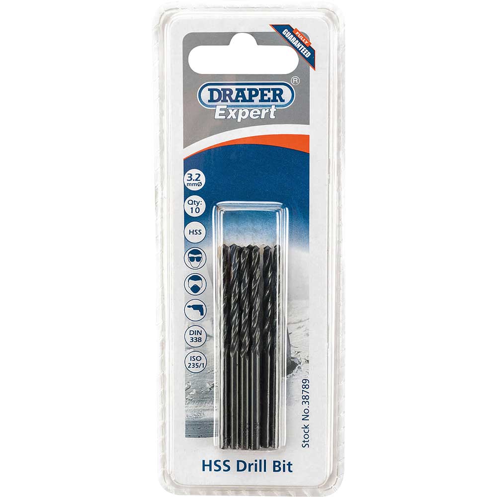 Photo of Draper Expert Hss Drill Bit 3.2mm Pack Of 10