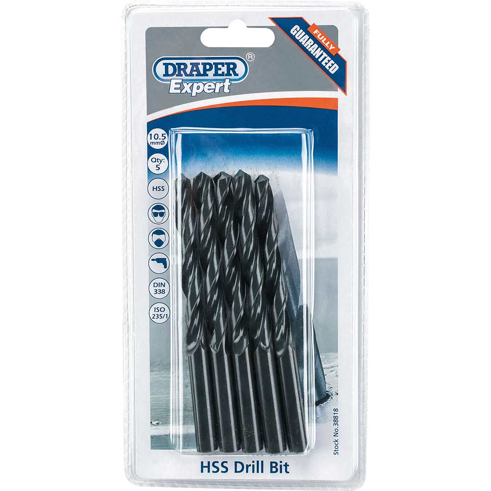 Photo of Draper Expert Hss Drill Bit 10.5mm Pack Of 5