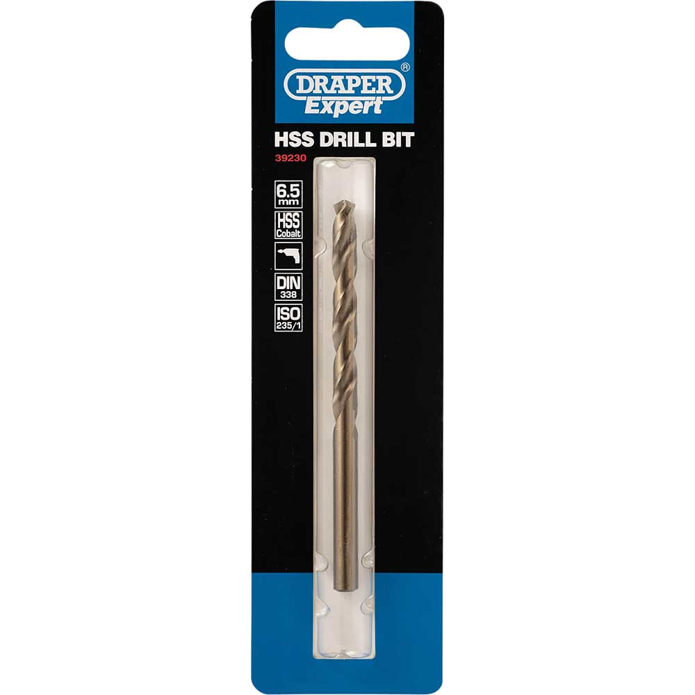 Image of Draper Expert HSS Cobalt Drill Bit 6.5mm Pack of 1