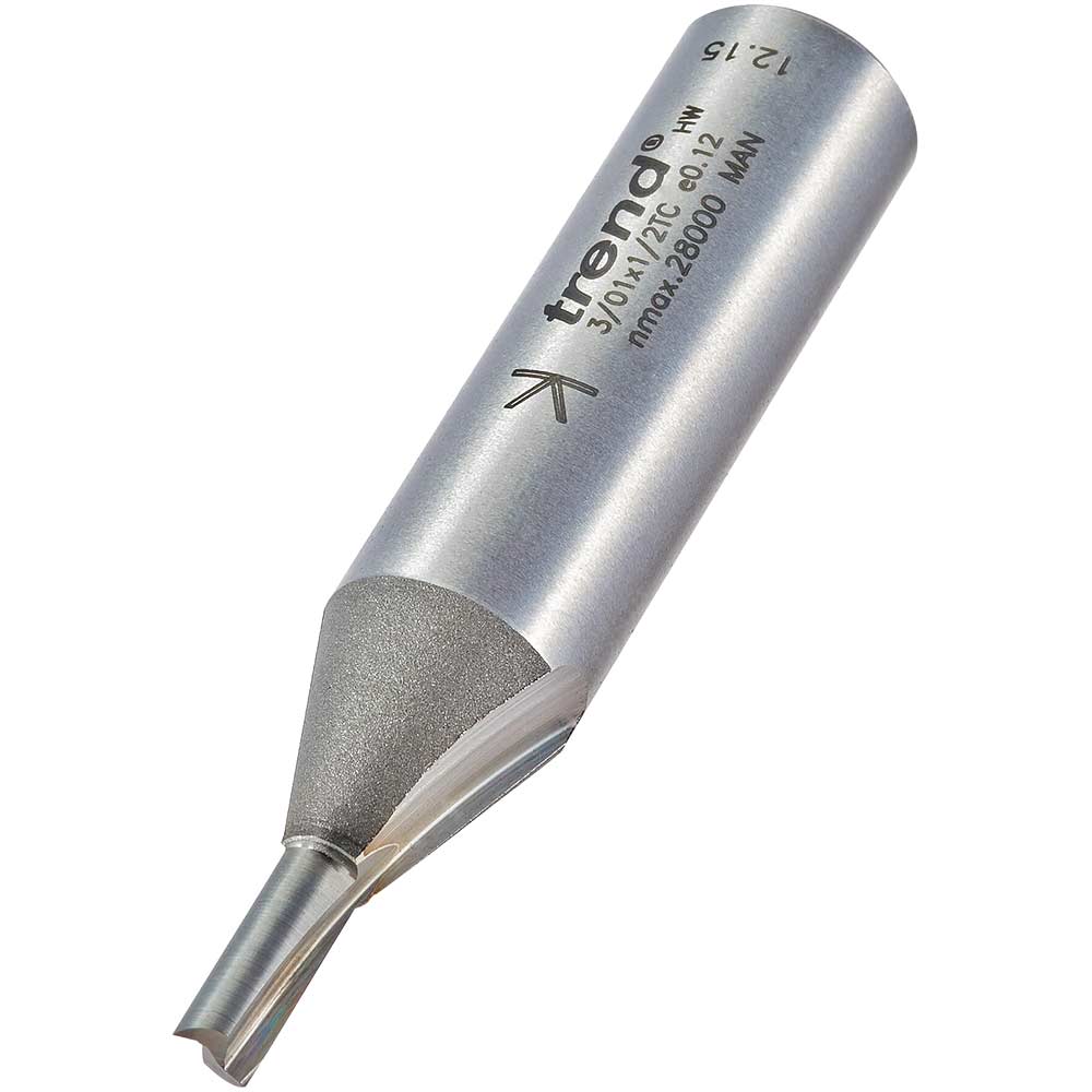 Photo of Trend Professional Two Flute Straight Router Cutter 4mm 11mm 1/2