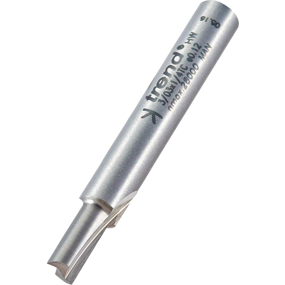 Photo of Trend Professional Two Flute Straight Router Cutter 4.5mm 11mm 1/4