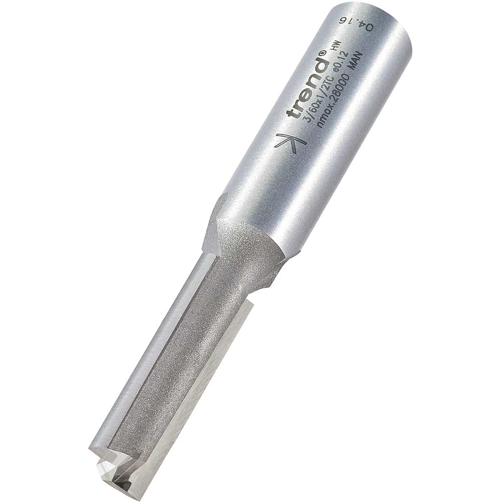 Photo of Trend Professional Two Flute Straight Router Cutter 10mm 35mm 1/2