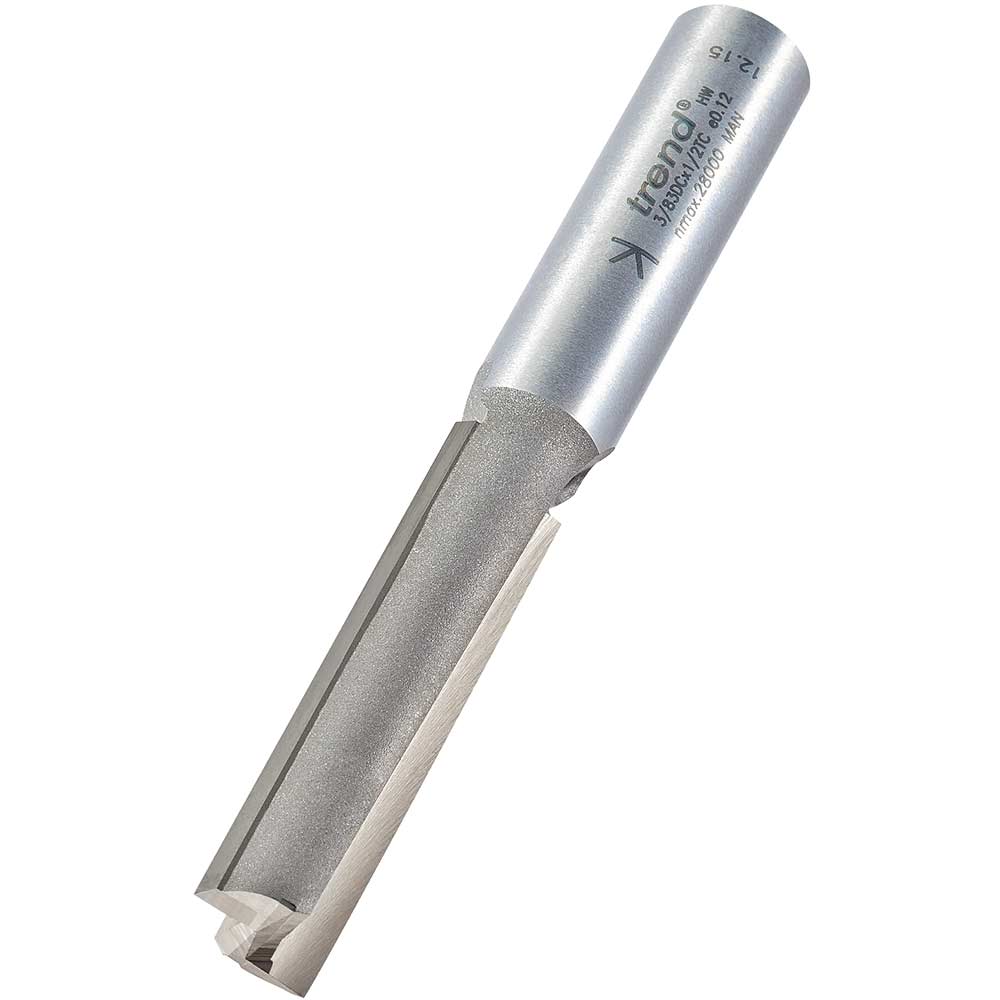 Photo of Trend Two Flute Worktop Jig Router Cutter 12.7mm 50mm 1/2