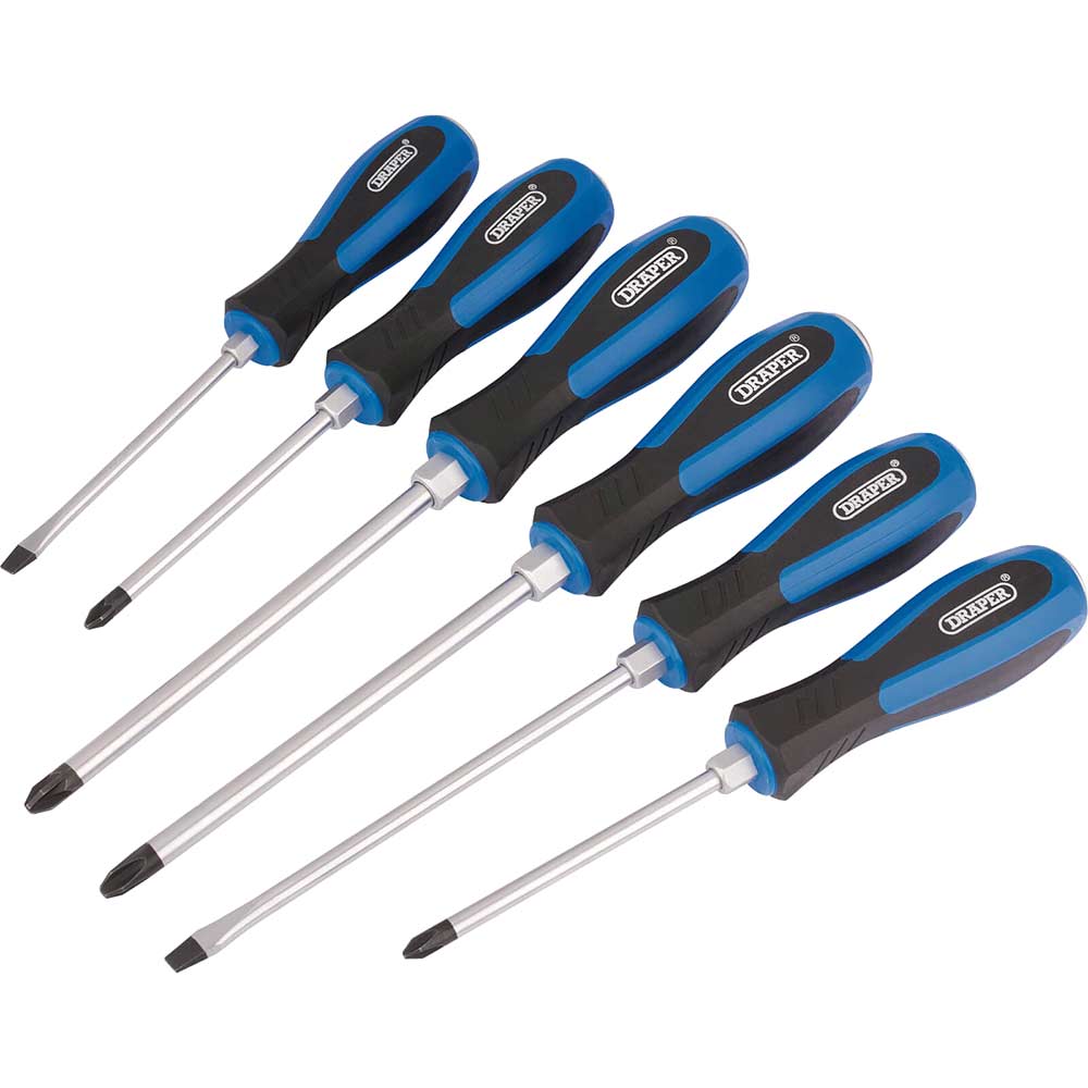 Image of Draper 6 piece Pound Thru Screwdriver Set