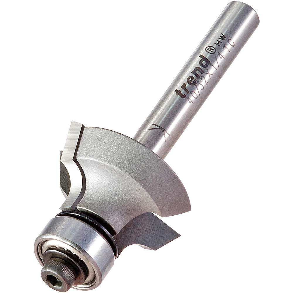 Photo of Trend Bearing Guided Plaque Frame Router Cutter 27mm 12.7mm 1/4