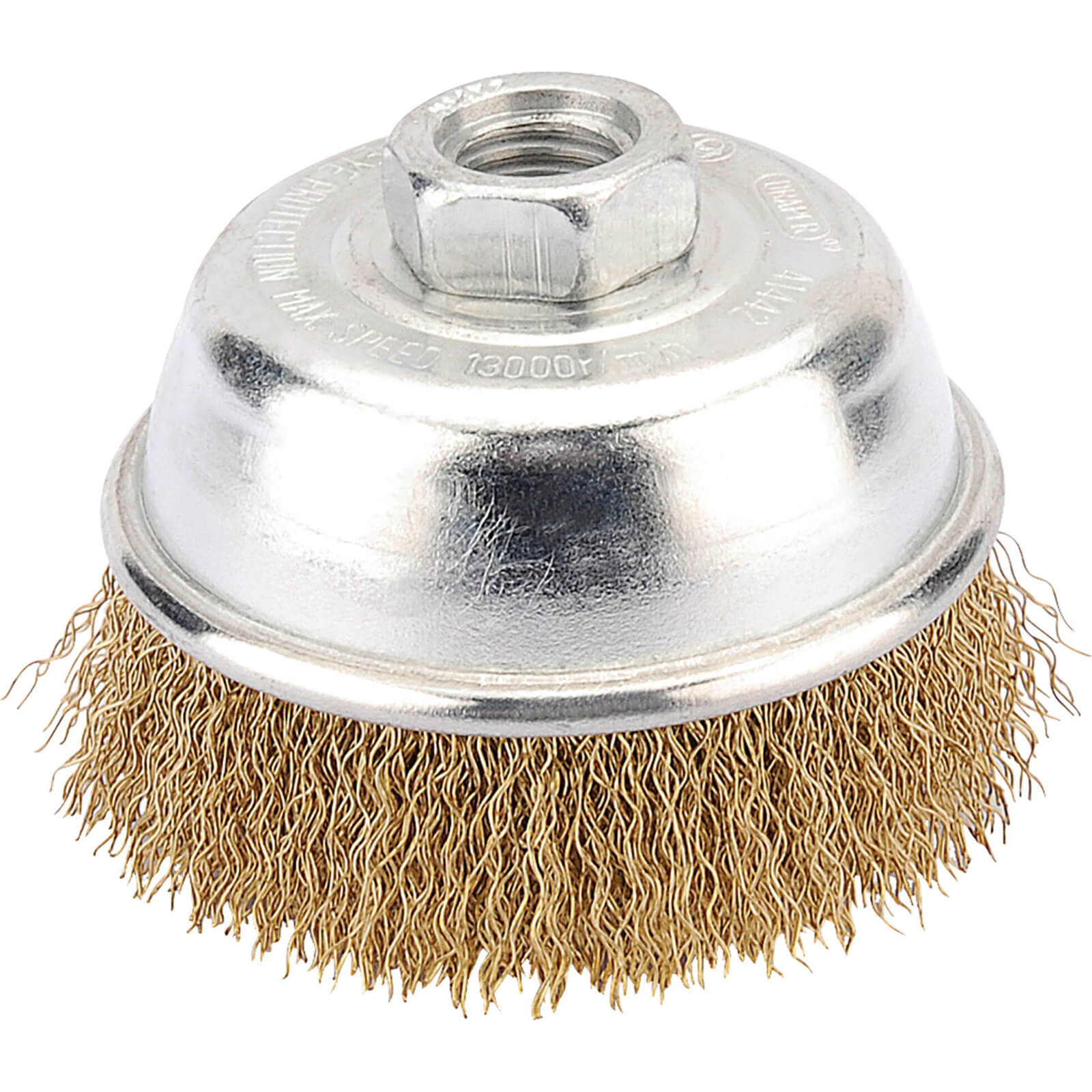Photo of Draper Long Life Brassed Wire Cup Brush 75mm M14 Thread