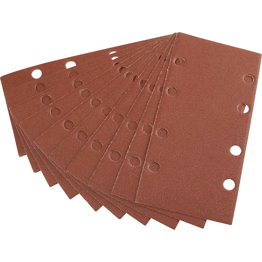 Photo of Draper Punched Hook And Loop Sanding Sheets 90mm X 187mm 120g Pack Of 10