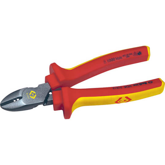 Photo of Ck Redline Vde Insulated Side Cutters With Wire Stripping Notches 160mm