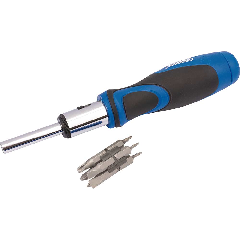 Photo of Draper Ratchet Screwdriver And 12 Piece Bit Set