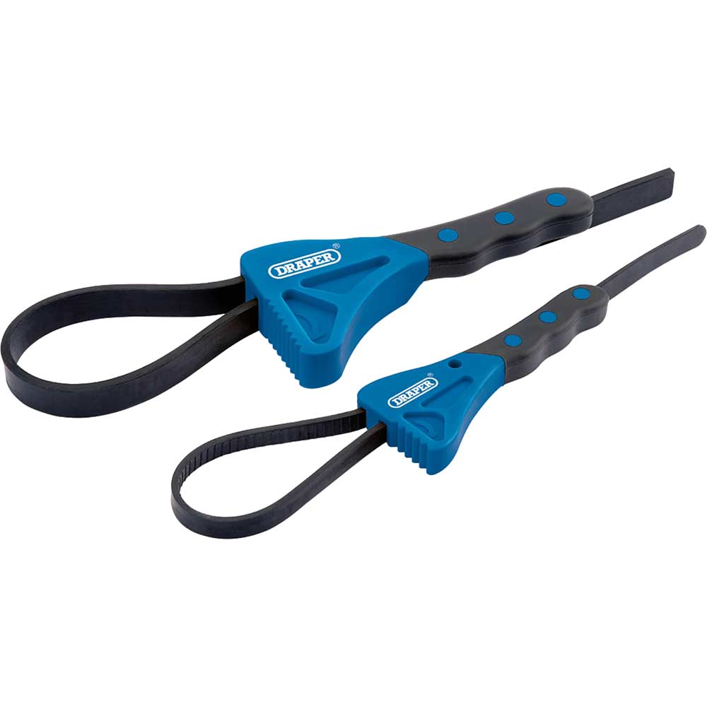 Image of Draper 2 Piece Soft Grip Strap Wrench Set