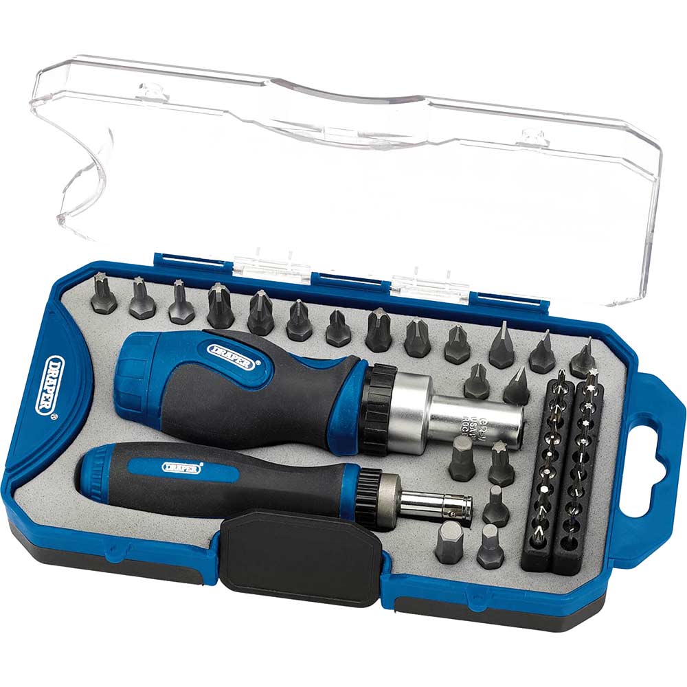 Photo of Draper 42 Piece Ratchet Screwdriver And Bit Set