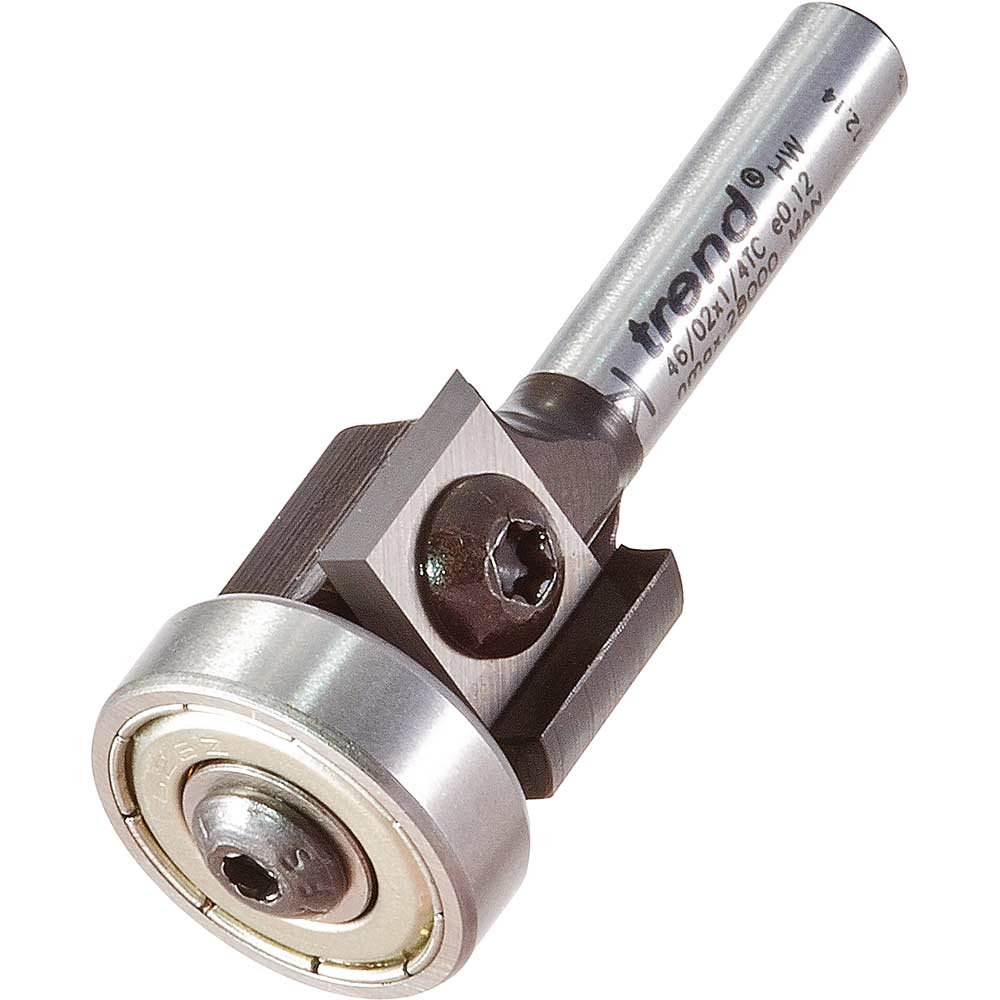 Image of Trend Rotatip Trimmer Bearing Guided Router Cutter 19mm 12mm 1/4"