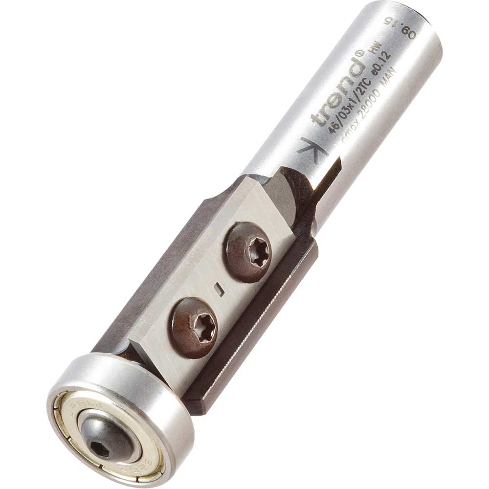 Photo of Trend Rotatip Trimmer Bearing Guided Router Cutter 19mm 30mm 1/2