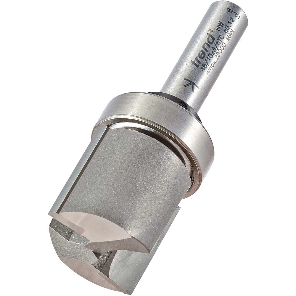 Photo of Trend Bearing Guided Template Profiler Router Cutter 26mm 25.4mm 1/2