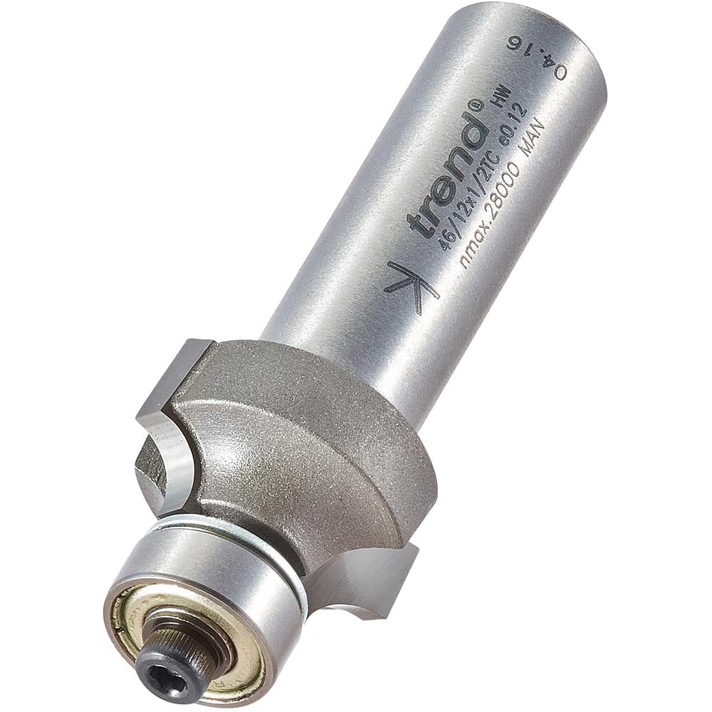 Photo of Trend Bearing Guided Ovolo And Round Router Cutter 22mm 12.7mm 1/2
