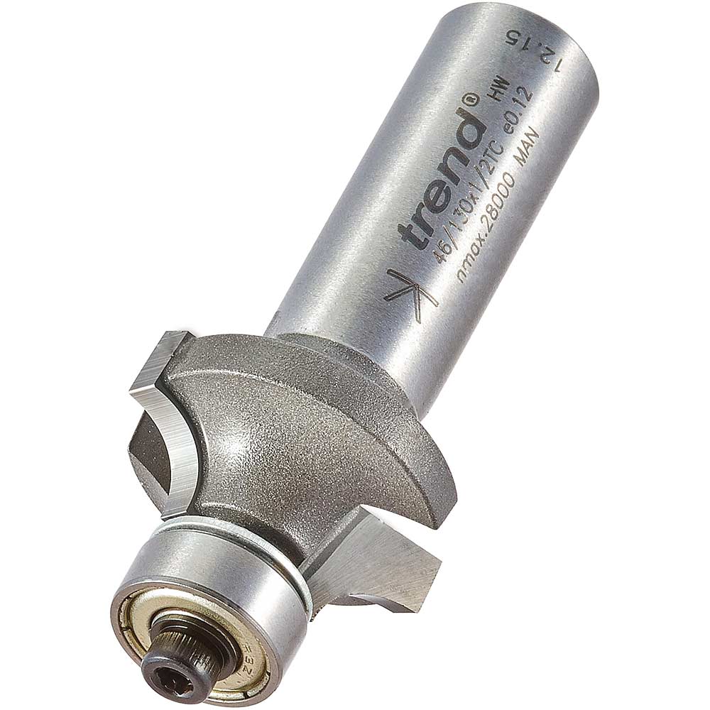 Photo of Trend Bearing Guided Ovolo And Round Router Cutter 25.4mm 13mm 1/2