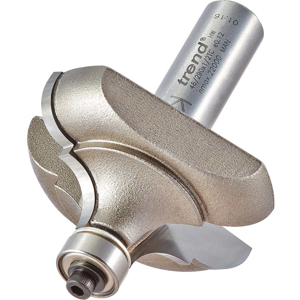 Photo of Trend Classic Style Bearing Guided Router Cutter 51mm 24mm 1/2