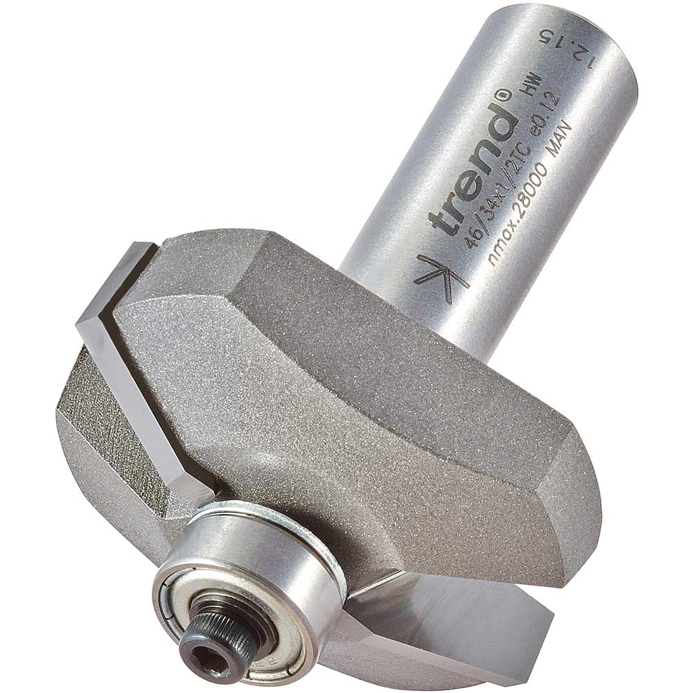 Photo of Trend Bearing Guided Bevel Chamfer Router Cutter 41mm 13mm 1/2