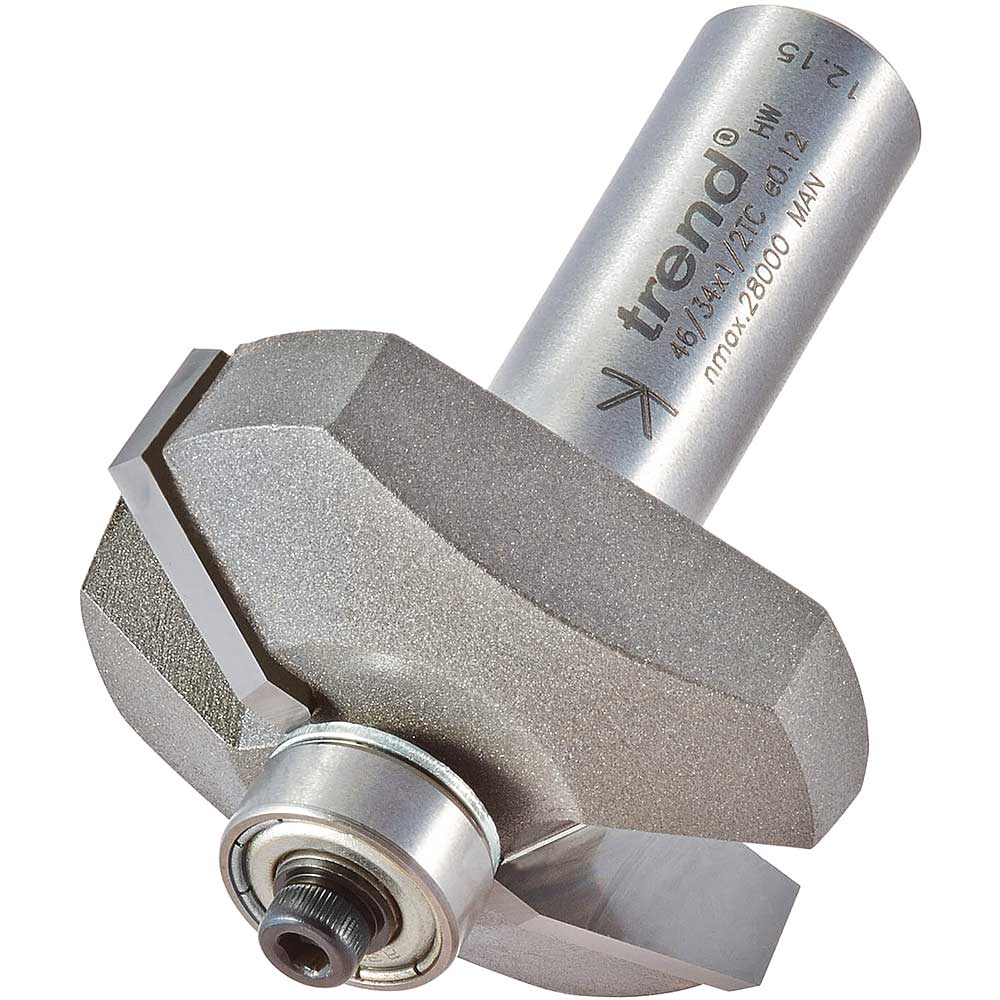 Image of Trend Bearing Guided Bevel Chamfer Router Cutter 41mm 13mm 1/2"