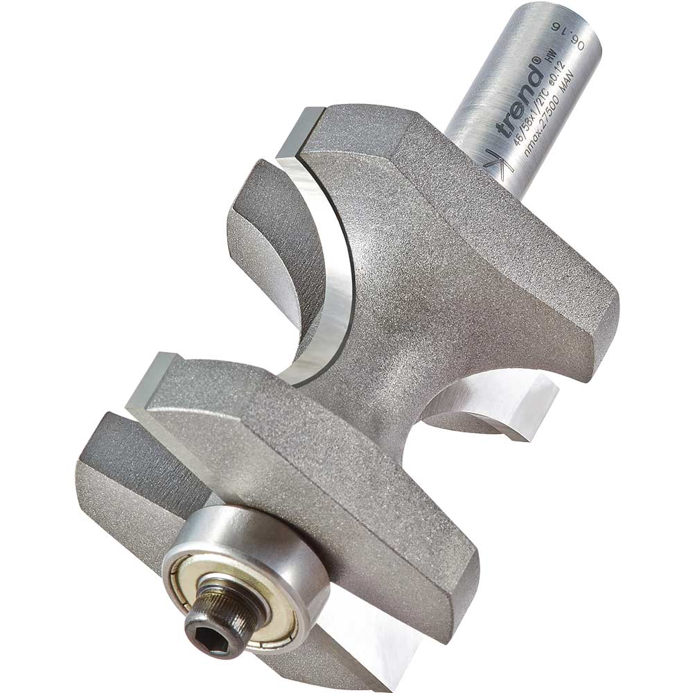 Photo of Trend Staff Bead Bearing Gudied Router Cutter 50.8mm 52mm 1/2