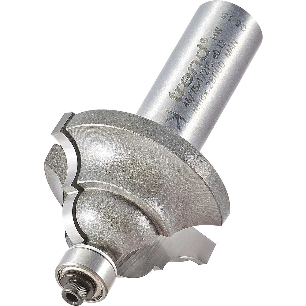Photo of Trend Classic Decorative Ogee Bearing Guided Router Cutter 35mm 22mm 1/2