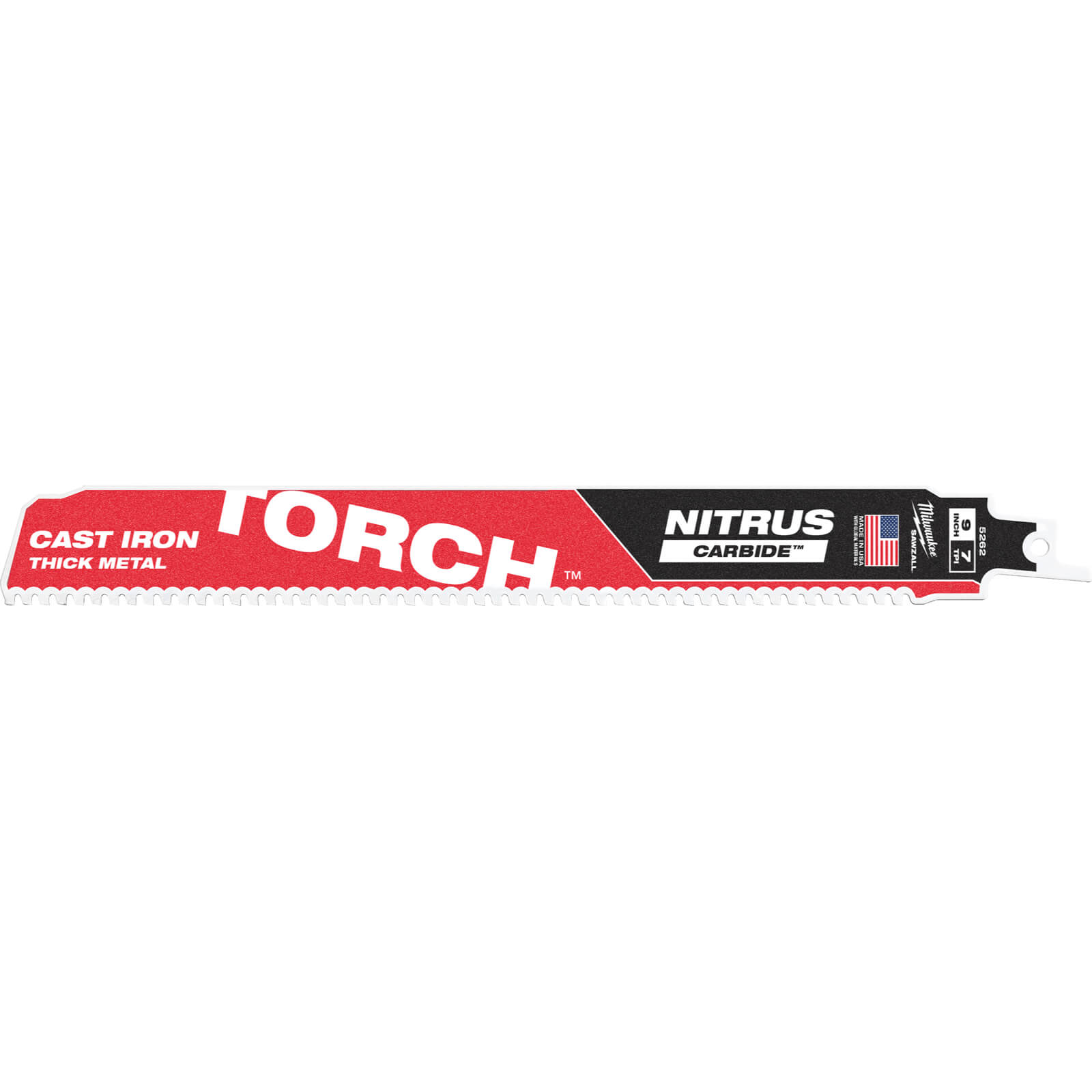Milwaukee Heavy Duty TORCH Nitrus Carbide Reciprocating Sabre Saw Blades 230mm Pack of 1