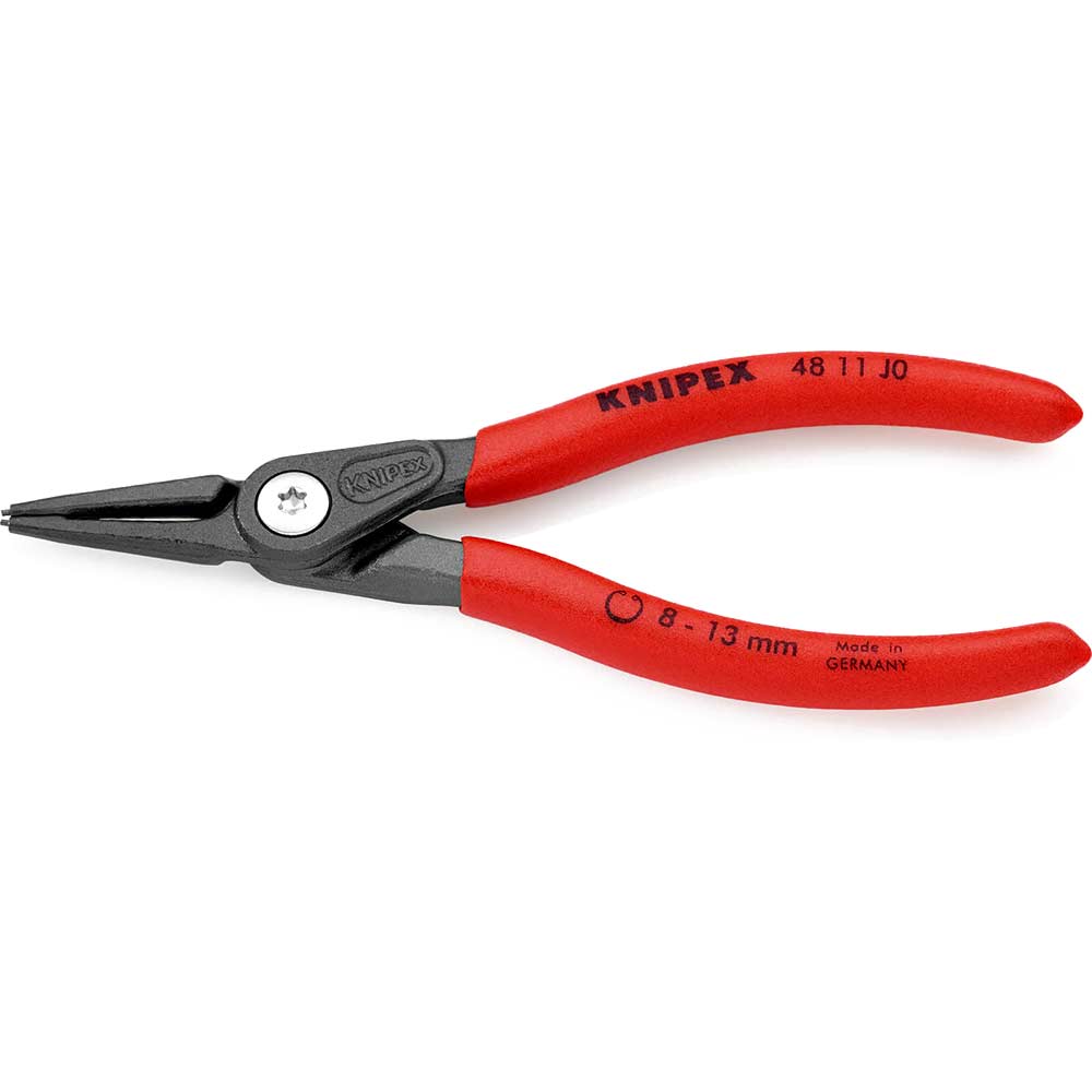 Photo of Knipex 48 11 Internal Straight Precision Circlip Pliers 8mm - 13mm