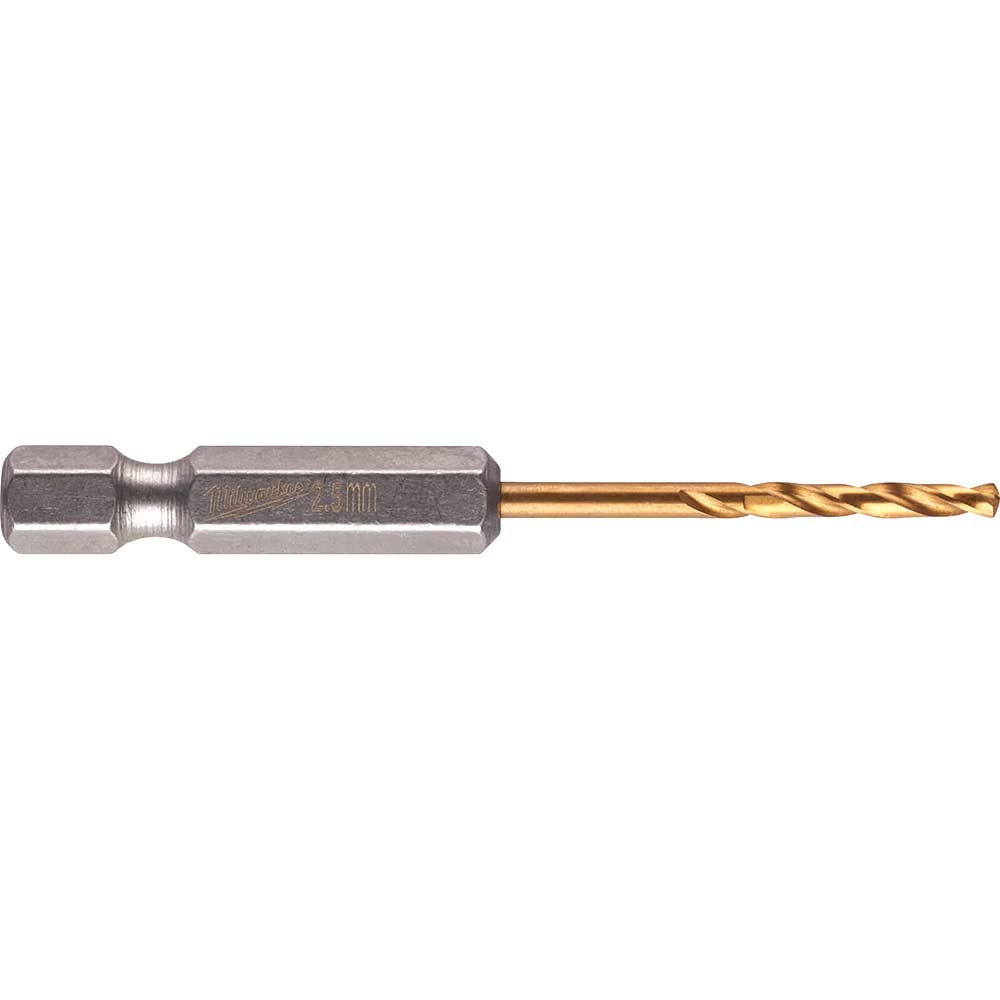 Image of Milwaukee HSS-G Shockwave Drill Bit 2.5mm Pack of 2