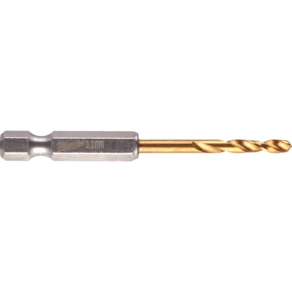 Image of Milwaukee HSS-G Shockwave Drill Bit 3.2mm Pack of 2