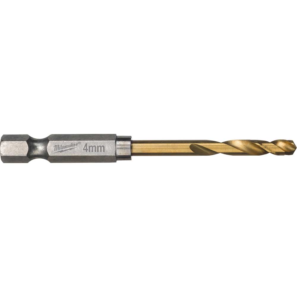 Image of Milwaukee HSS-G Shockwave Drill Bit 4mm Pack of 2