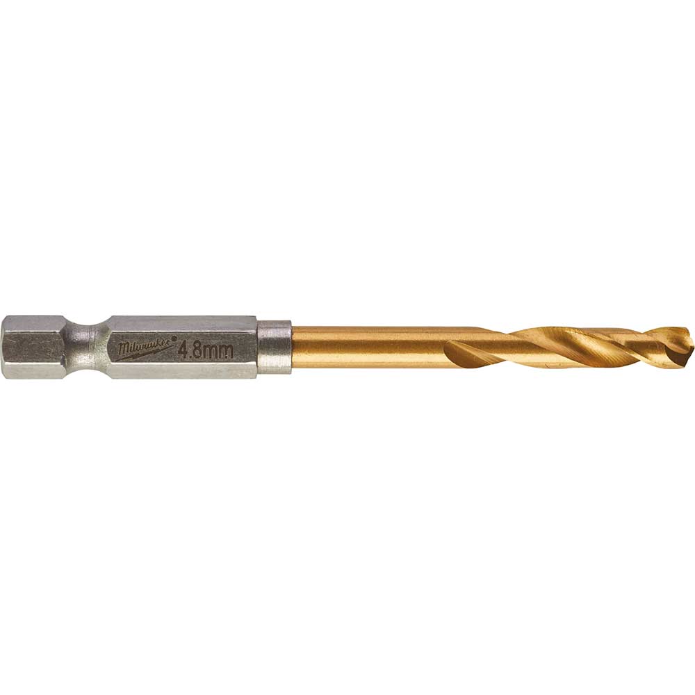 Image of Milwaukee HSS-G Shockwave Drill Bit 4.8mm Pack of 1