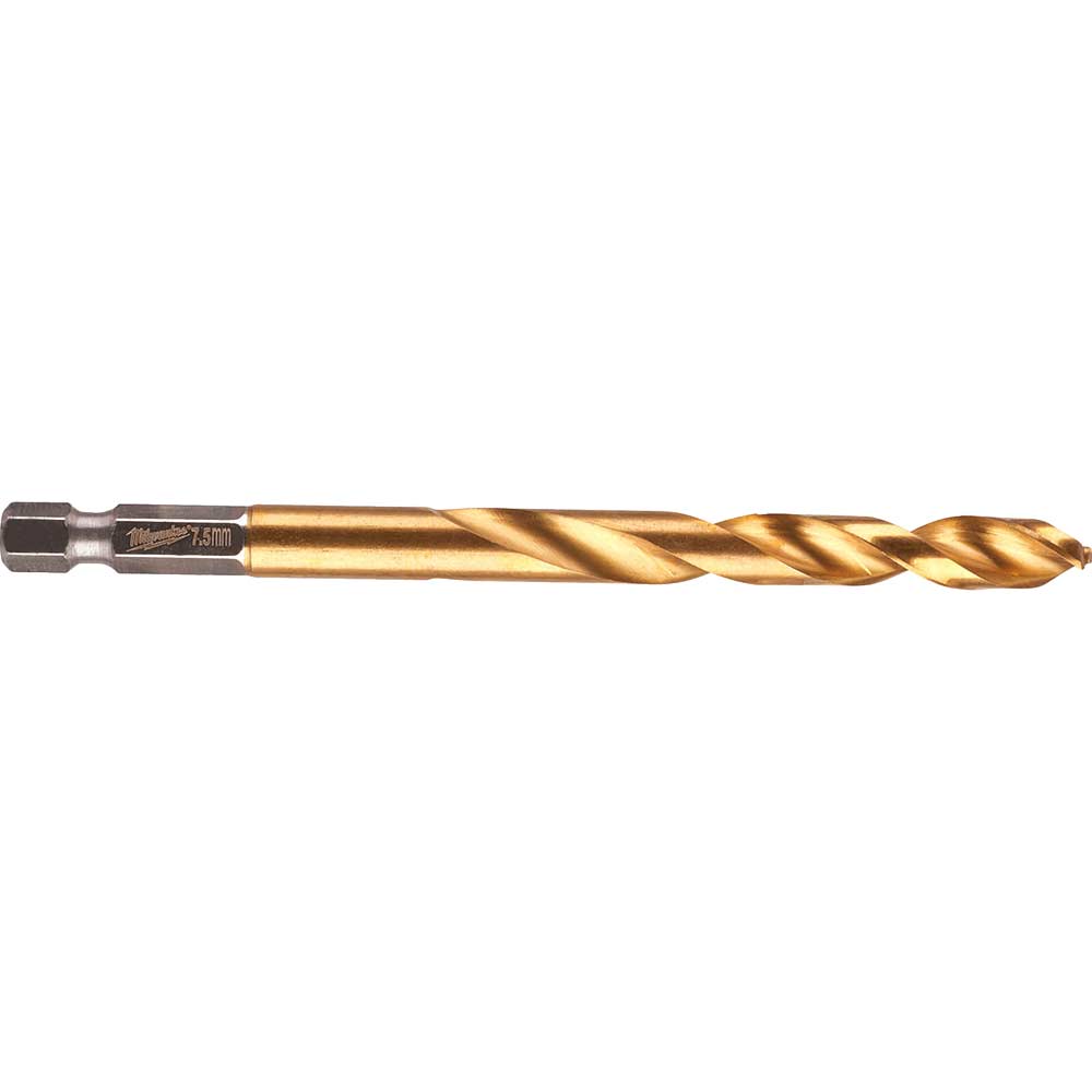 Image of Milwaukee HSS-G Shockwave Drill Bit 7.5mm Pack of 1