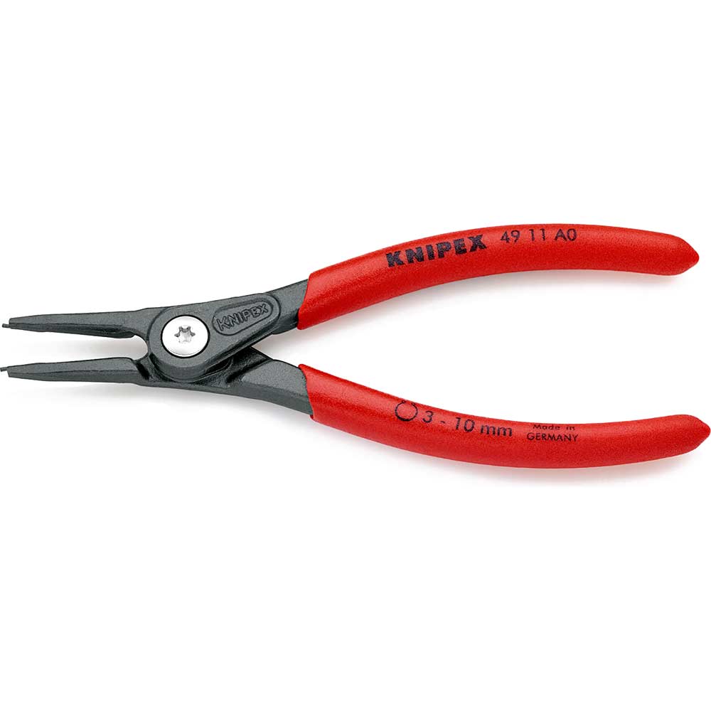 Photo of Knipex 49 11 External Straight Precision Circlip Pliers 3mm - 10mm