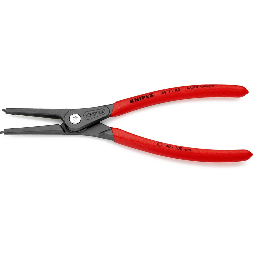 Photo of Knipex 49 11 External Straight Precision Circlip Pliers 40mm - 100mm
